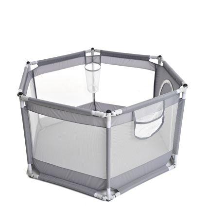 Țarc de joacă 120 cm gri