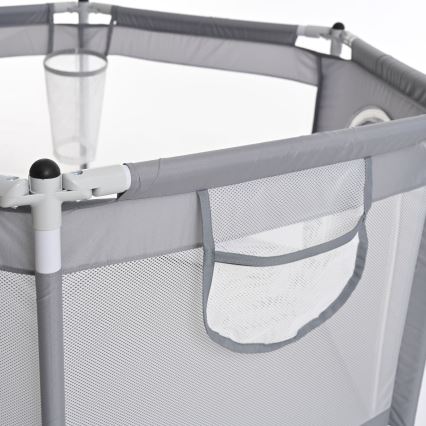 Țarc de joacă 120 cm gri