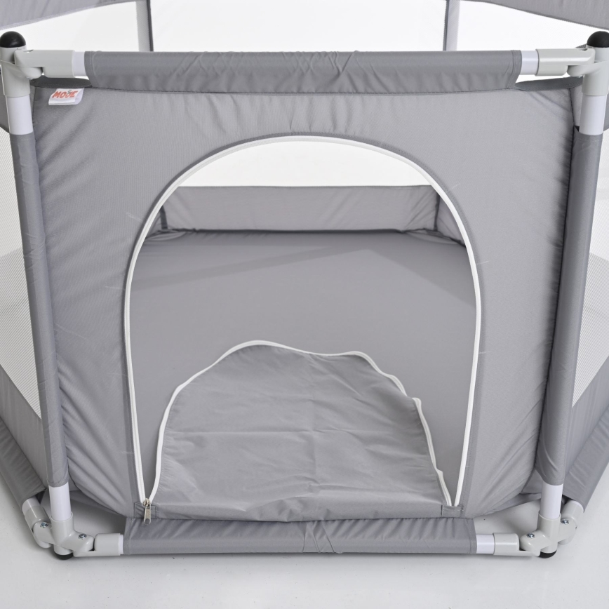 Țarc de joacă 120 cm gri