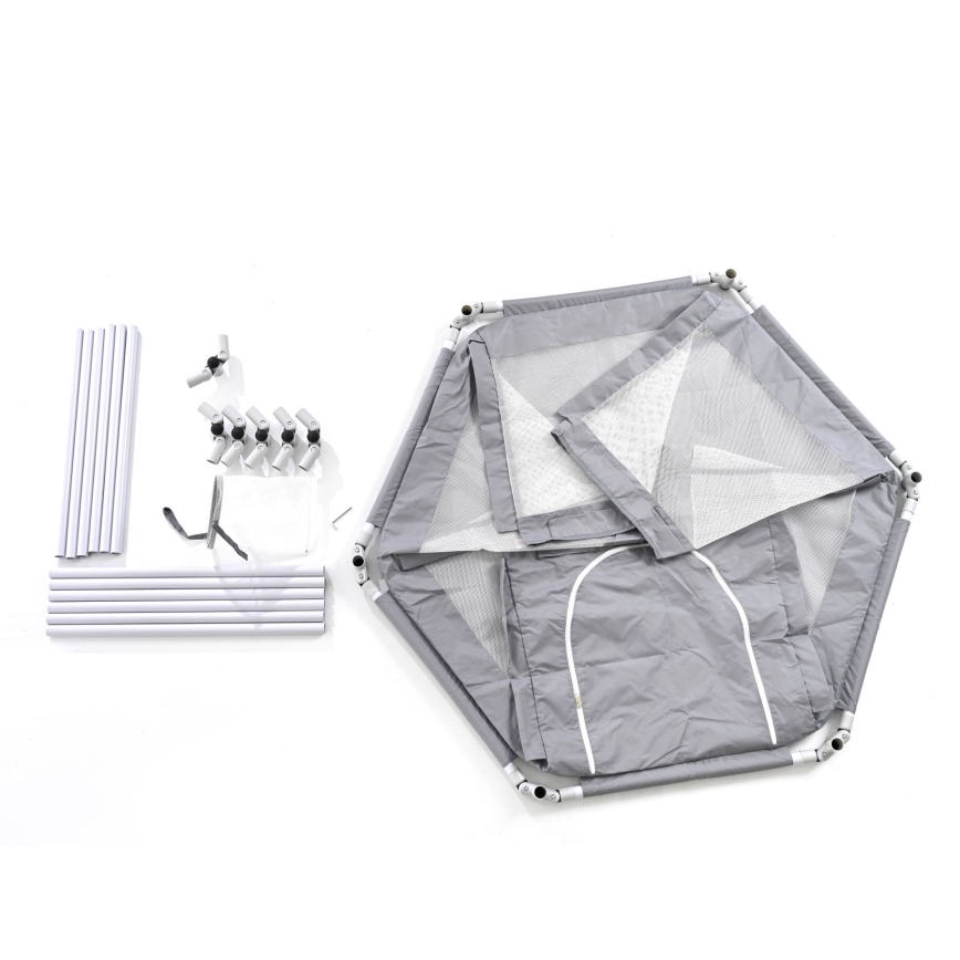 Țarc de joacă 120 cm gri