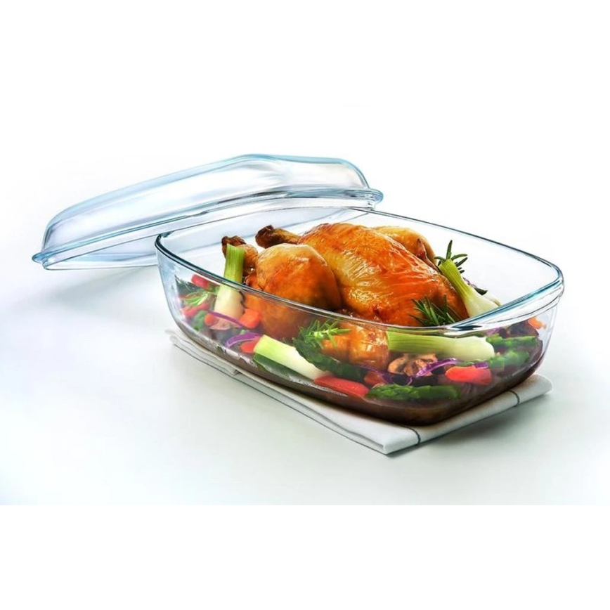 Tavă de copt cu capac PYREX, 6,7 l