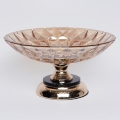 Tavă decorativă d. 29,5 cm maro/fumuriu