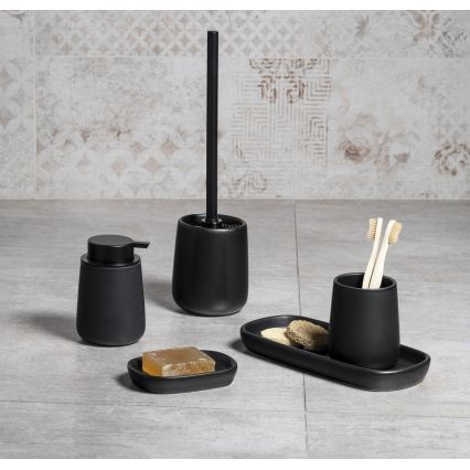 Tavă pentru baie Aqualine NERO ceramică/negru