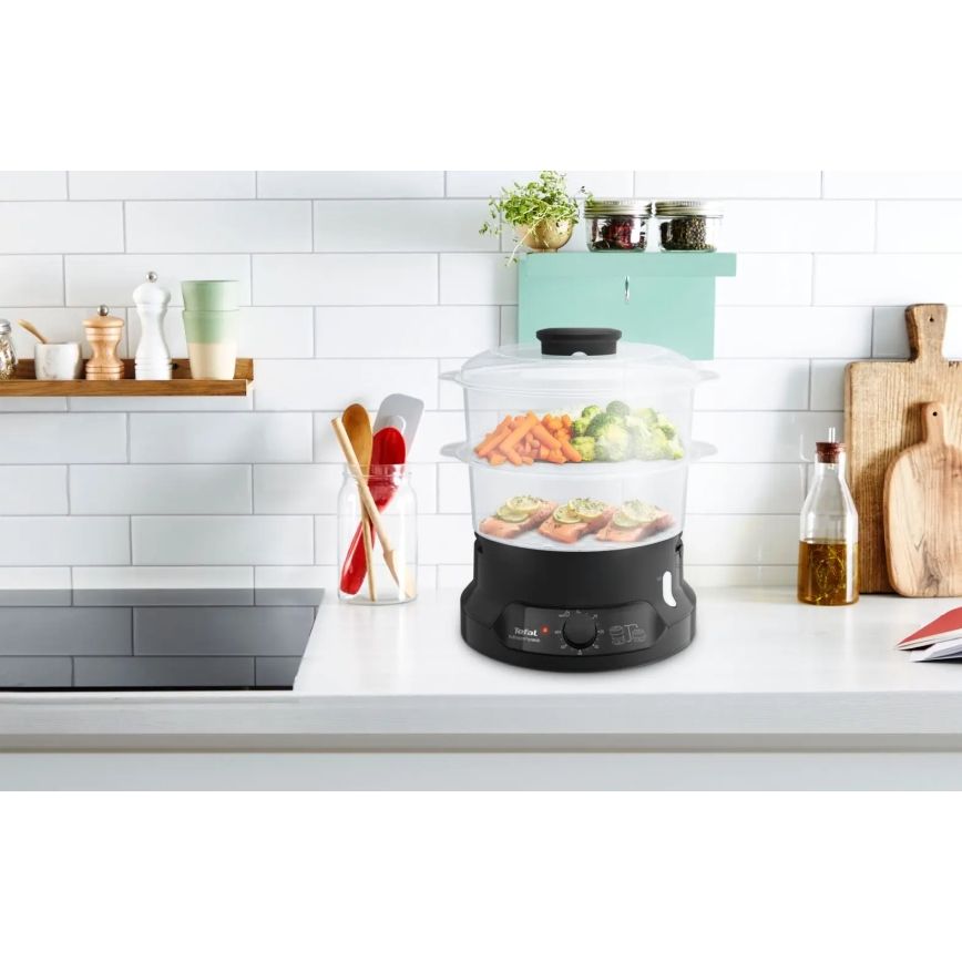 Tefal - Aparat de gătit cu aburi Mini Compact, 6 l, 800 W/230 V