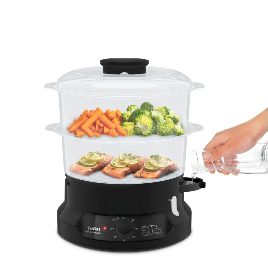 Tefal - Aparat de gătit cu aburi Mini Compact, 6 l, 800 W/230 V