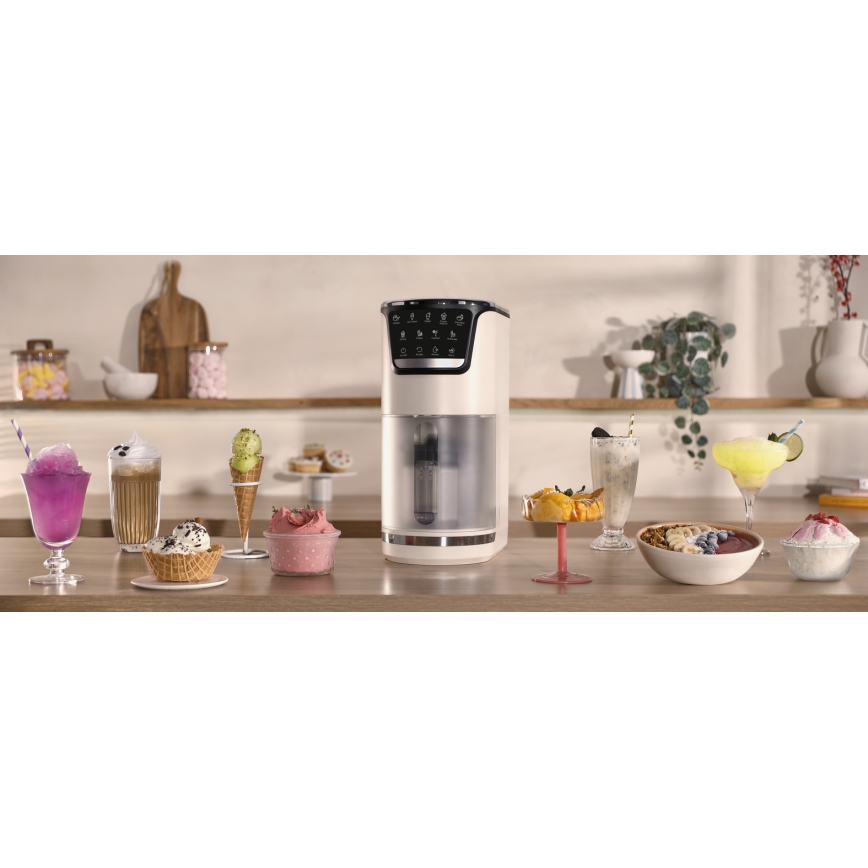Tefal - Aparat de înghețată DOLCI 6W/230V bej