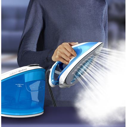 Tefal - Centrală de călcat cu abur EXPRESS AIRGLIDE 2800W/230V, albastră