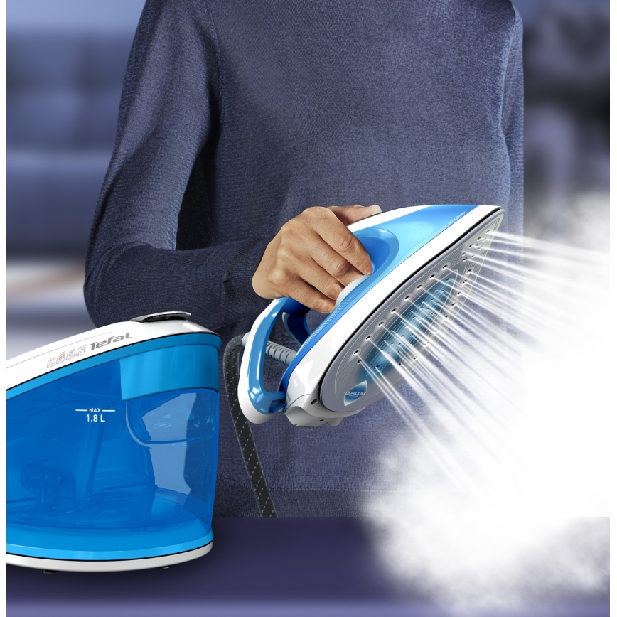 Tefal - Centrală de călcat cu abur EXPRESS AIRGLIDE 2800W/230V, albastră