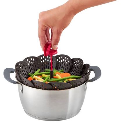 Tefal - Coș pentru gătit la aburi INGENIO negru/roșu