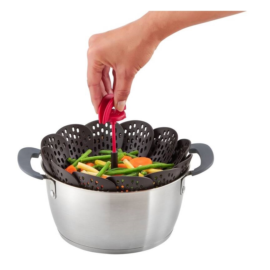 Tefal - Coș pentru gătit la aburi INGENIO negru/roșu