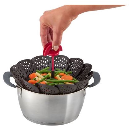 Tefal - Coș pentru gătit la aburi INGENIO negru/roșu