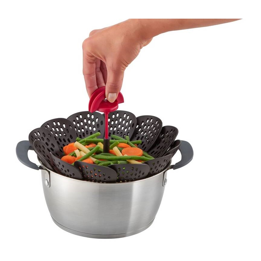 Tefal - Coș pentru gătit la aburi INGENIO negru/roșu