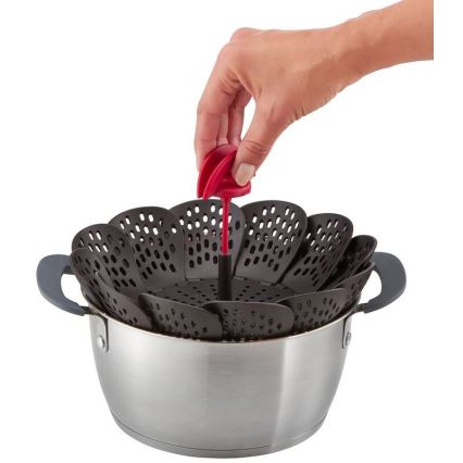 Tefal - Coș pentru gătit la aburi INGENIO negru/roșu