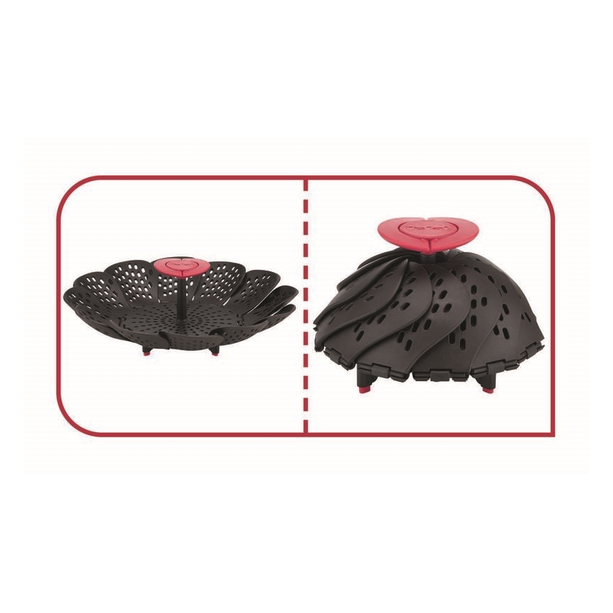 Tefal - Coș pentru gătit la aburi INGENIO negru/roșu