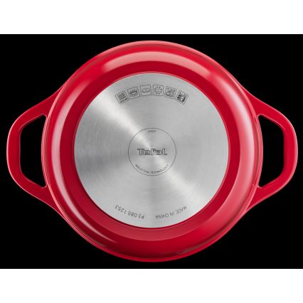 Tefal - Cratiță AIR cu capac, 24 cm, roșu