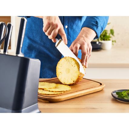 Tefal - Cuțit de bucătărie EVER SHARP cu suport, 20 cm