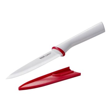 Tefal - Cuțit universal ceramic INGENIO 13 cm alb/roșu