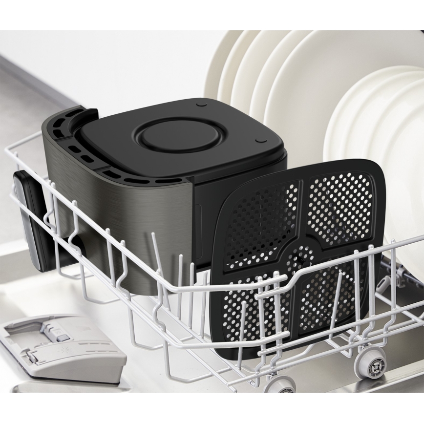 Tefal EASY FRY SILENCE COAL - Friteuză cu aer cald 5 l 1400-1670W/230V