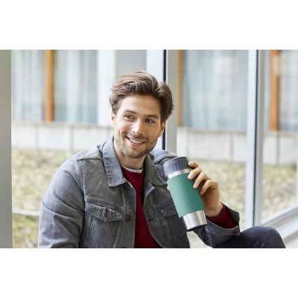 Tefal - Cană termică EASY TWIST 360 ml inox/verde
