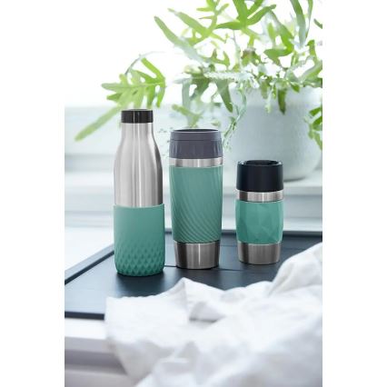 Tefal - Cană termică EASY TWIST 360 ml inox/verde