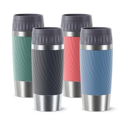Tefal - Cană termică EASY TWIST 360 ml inox/verde