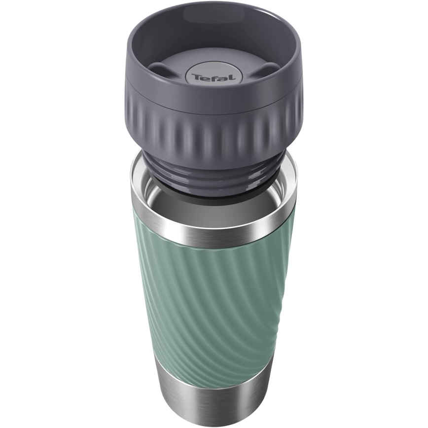 Tefal - Cană termică EASY TWIST 360 ml inox/verde