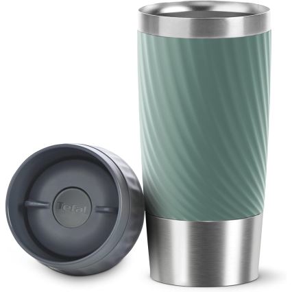 Tefal - Cană termică EASY TWIST 360 ml inox/verde