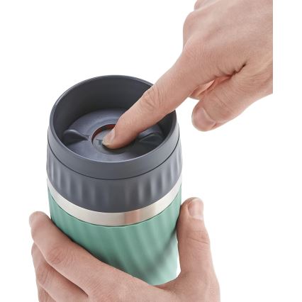 Tefal - Cană termică EASY TWIST 360 ml inox/verde