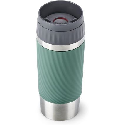 Tefal - Cană termică EASY TWIST 360 ml inox/verde