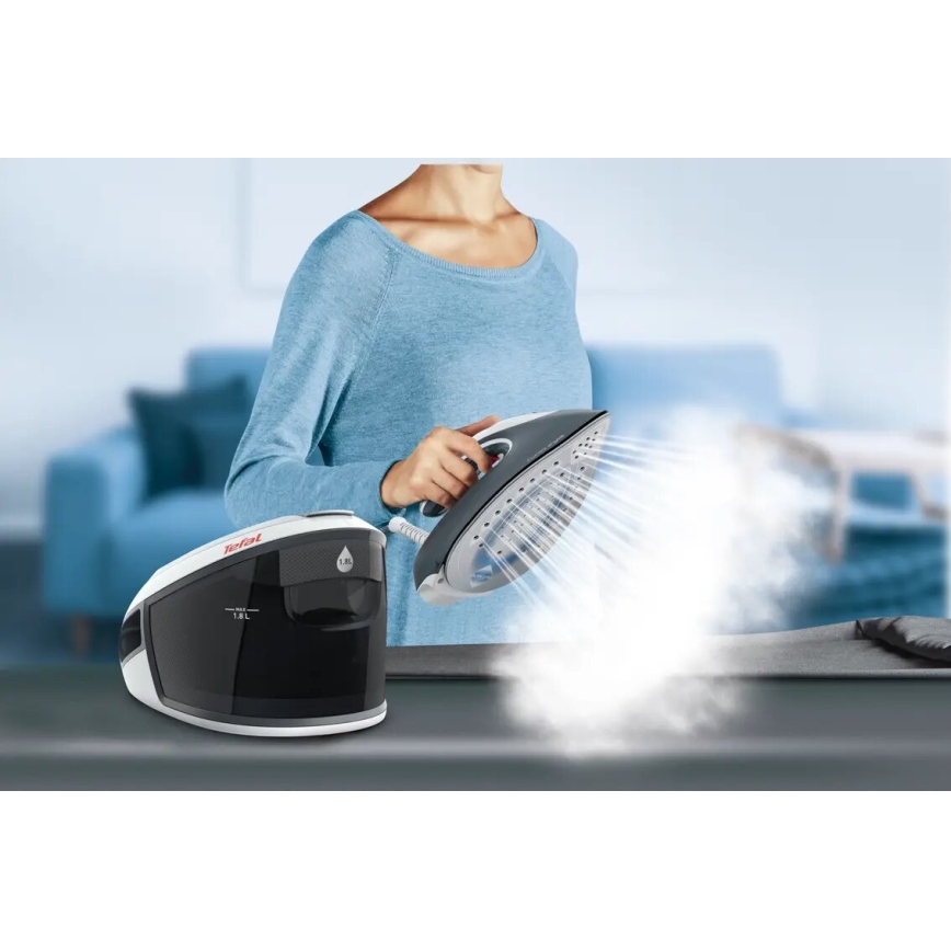 Tefal EXPRESS AIRGLIDE - stație de călcat cu aburi 2800 W/230 V, gri