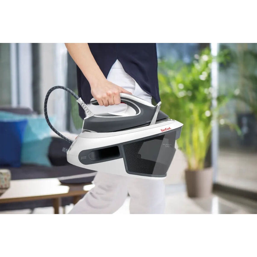 Tefal EXPRESS AIRGLIDE - stație de călcat cu aburi 2800 W/230 V, gri
