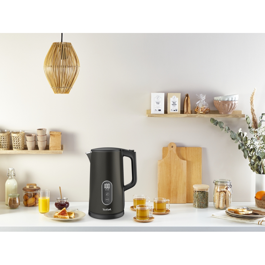 Tefal - Fierbător electric digital 1,7 l 1800W/230V