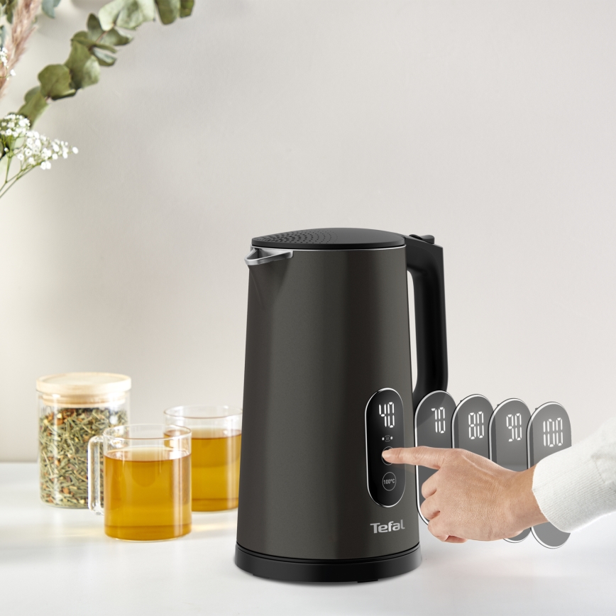 Tefal - Fierbător electric digital 1,7 l 1800W/230V