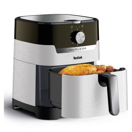 Tefal - Friteuză cu aer cald 4,2 l EASY FRY&GRILL 2 în 1 1550W/230V inox