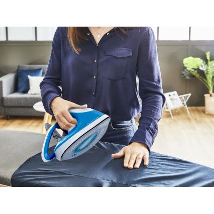 Tefal - Centrală de călcat cu aburi EXPRESS AIRGLIDE 2800W/230V, albastră