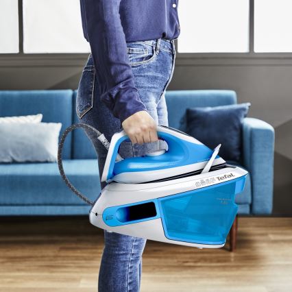 Tefal - Centrală de călcat cu aburi EXPRESS AIRGLIDE 2800W/230V, albastră