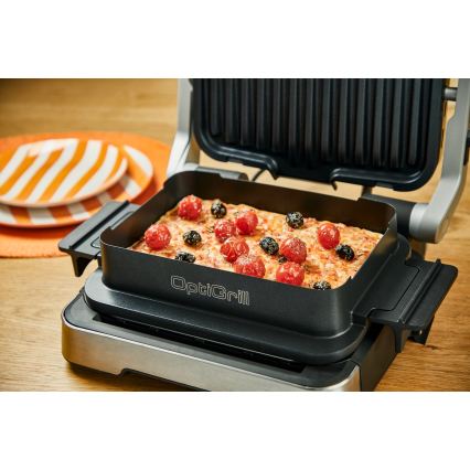 Tefal - Grill de contact OPTIGRILL 2100 W/230 V, crom mat
