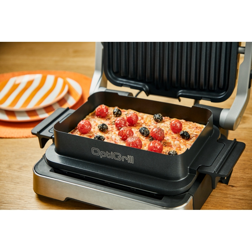Tefal - Grill de contact OPTIGRILL 2100 W/230 V, crom mat