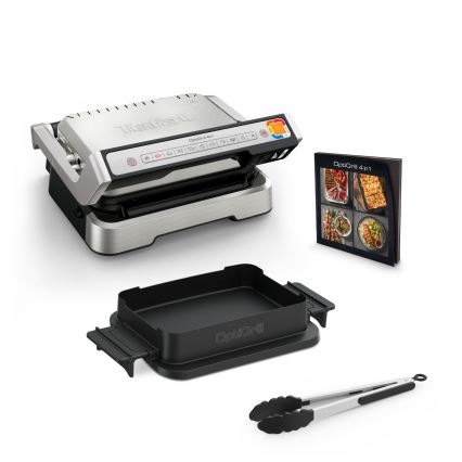 Tefal - Grill de contact OPTIGRILL 2100 W/230 V, crom mat