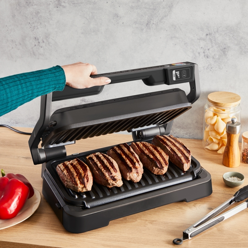 Tefal - Grill de contact OPTIGRILL, 2200 W / 230 V, negru