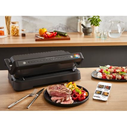 Tefal - Grill de contact OPTIGRILL, 2200 W / 230 V, negru