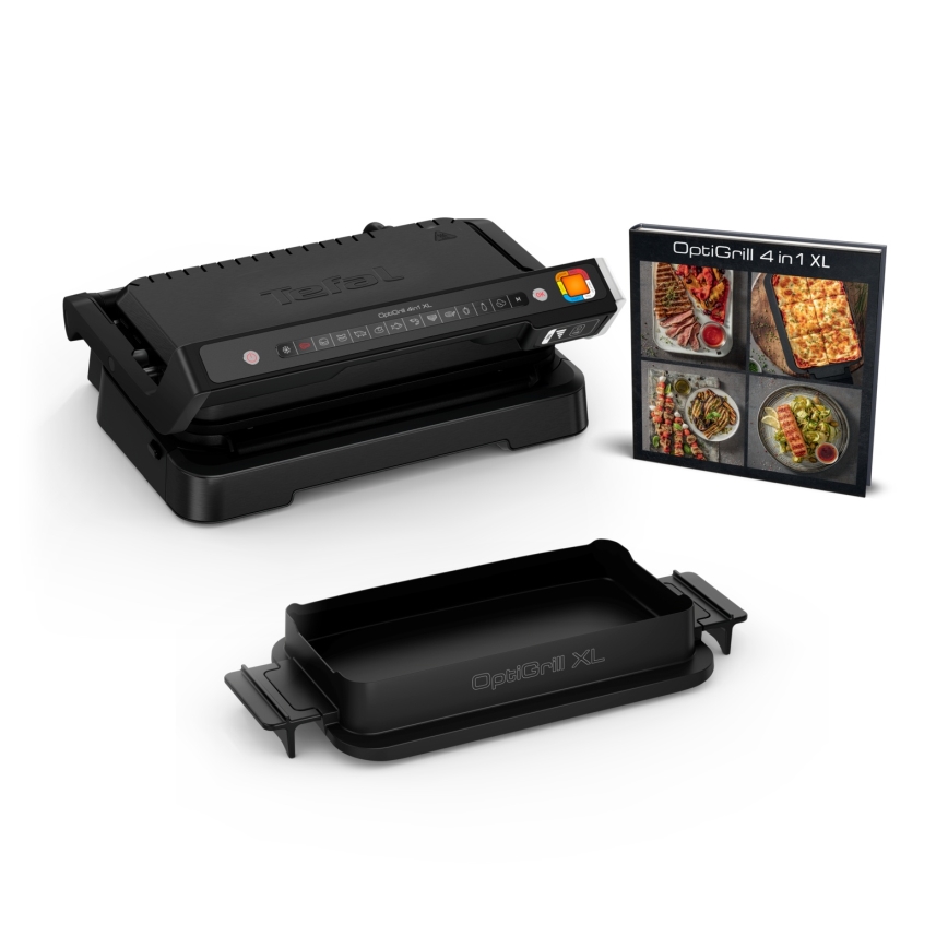 Tefal - Grill de contact OPTIGRILL, 2200 W / 230 V, negru
