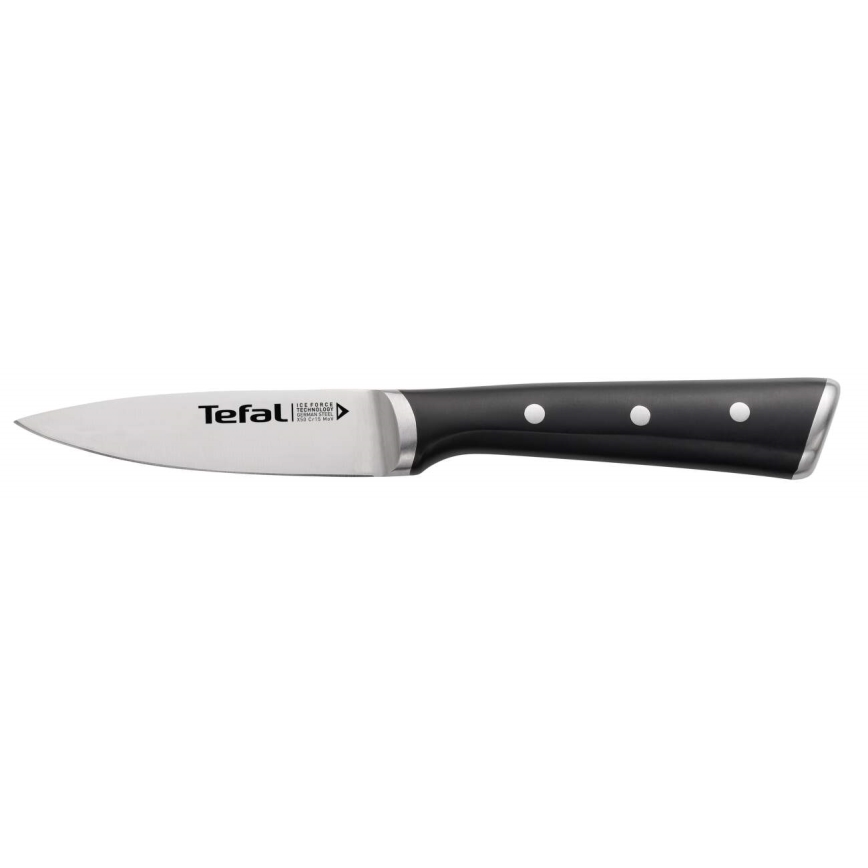 Tefal - Cuțit inox pentru decupat ICE FORCE 9 cm, crom lucios/negru