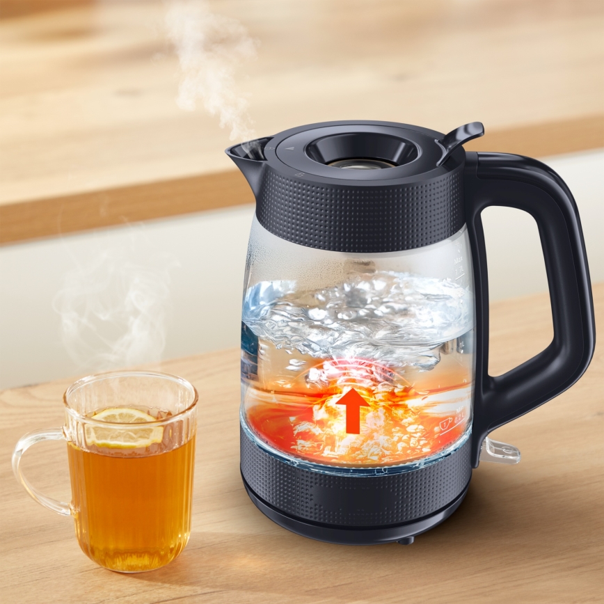 Tefal MORNING GLASS - fierbător electric, 1,7 l, 2000 W/230 V