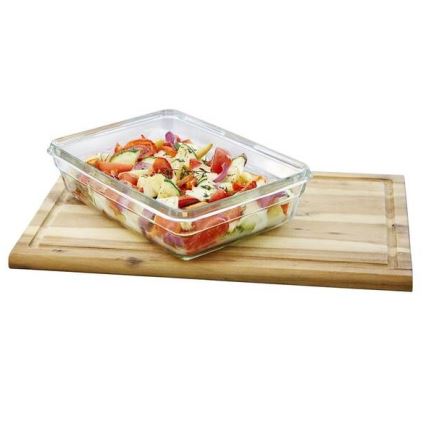 Tefal MSEAL GLASS - recipient pentru alimente, 2 l, roșu/sticlă
