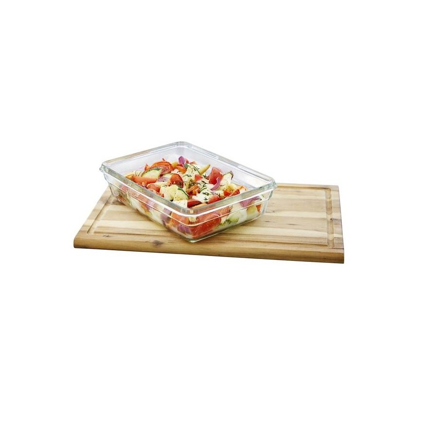 Tefal MSEAL GLASS - recipient pentru alimente, 2 l, roșu/sticlă