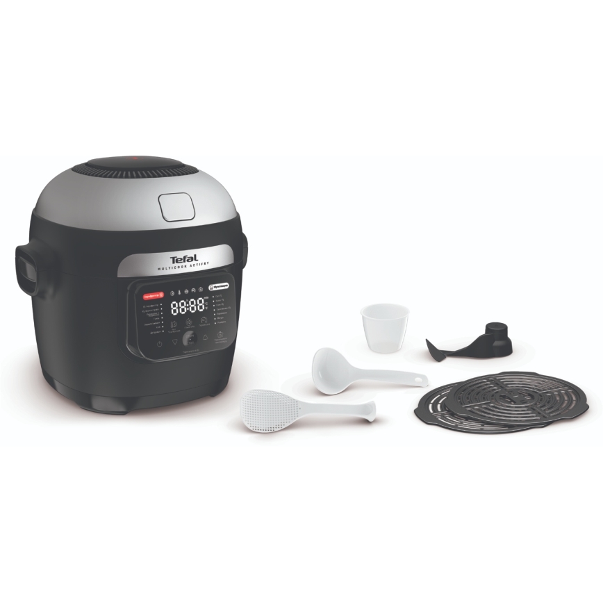 Tefal - Oală multifuncțională și friteuză cu aer cald 2-în-1 MULTICOOK ACTIFRY 1334W/230V 6 l