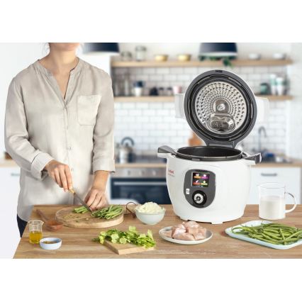 Tefal - Oală electrică multifuncțională 6 l 1600W/230V albă