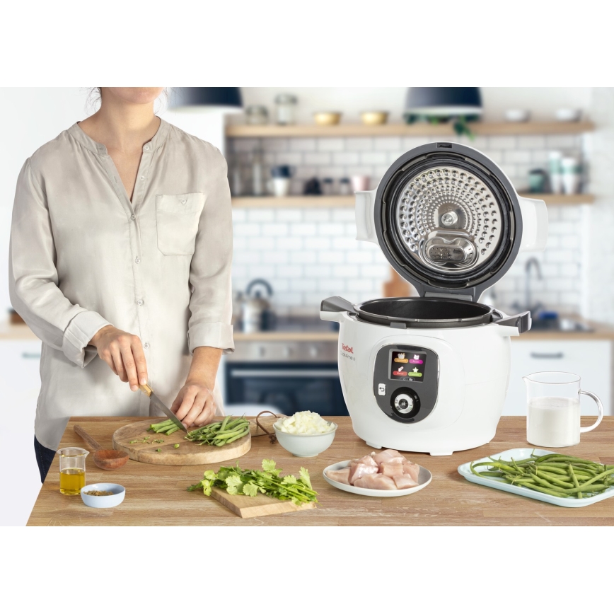 Tefal - Oală electrică multifuncțională 6 l 1600W/230V albă