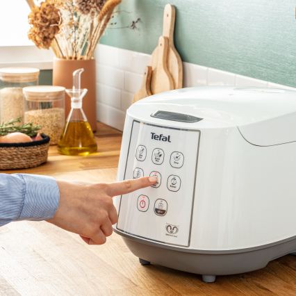 Tefal - Oală electrică pentru orez 8în1 EASY COOK 750W/230V 5 l albă